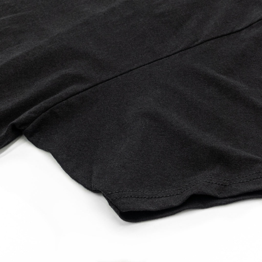 Distressed Miller High Life Logo Front and Back Print T-Shirt - Black