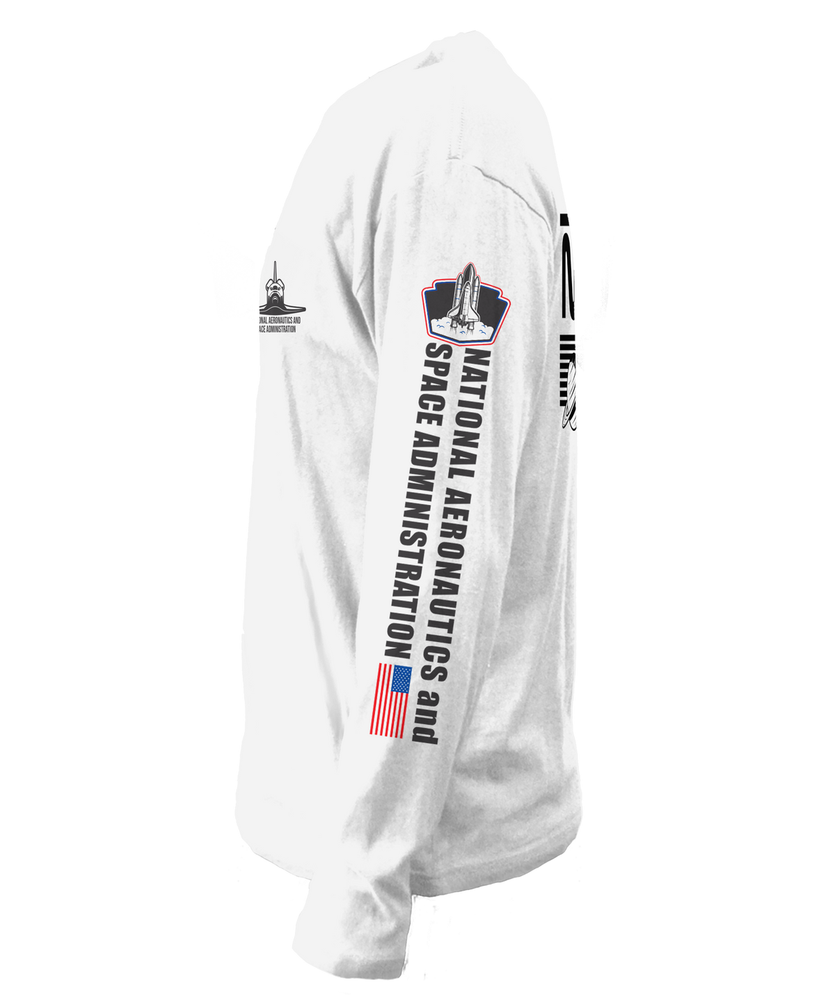 NASA Shuttle Long Sleeve T-Shirt - White