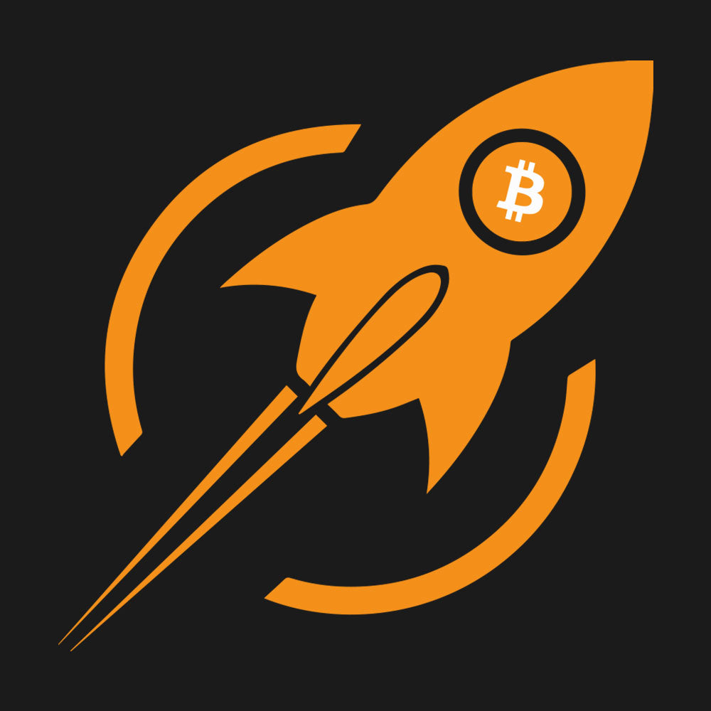 Bitcoin Rocket T-Shirt - Black