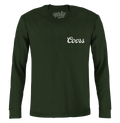 Coors Banquet Double Sided Long Sleeve Beer Logo T-Shirt - Forest Green