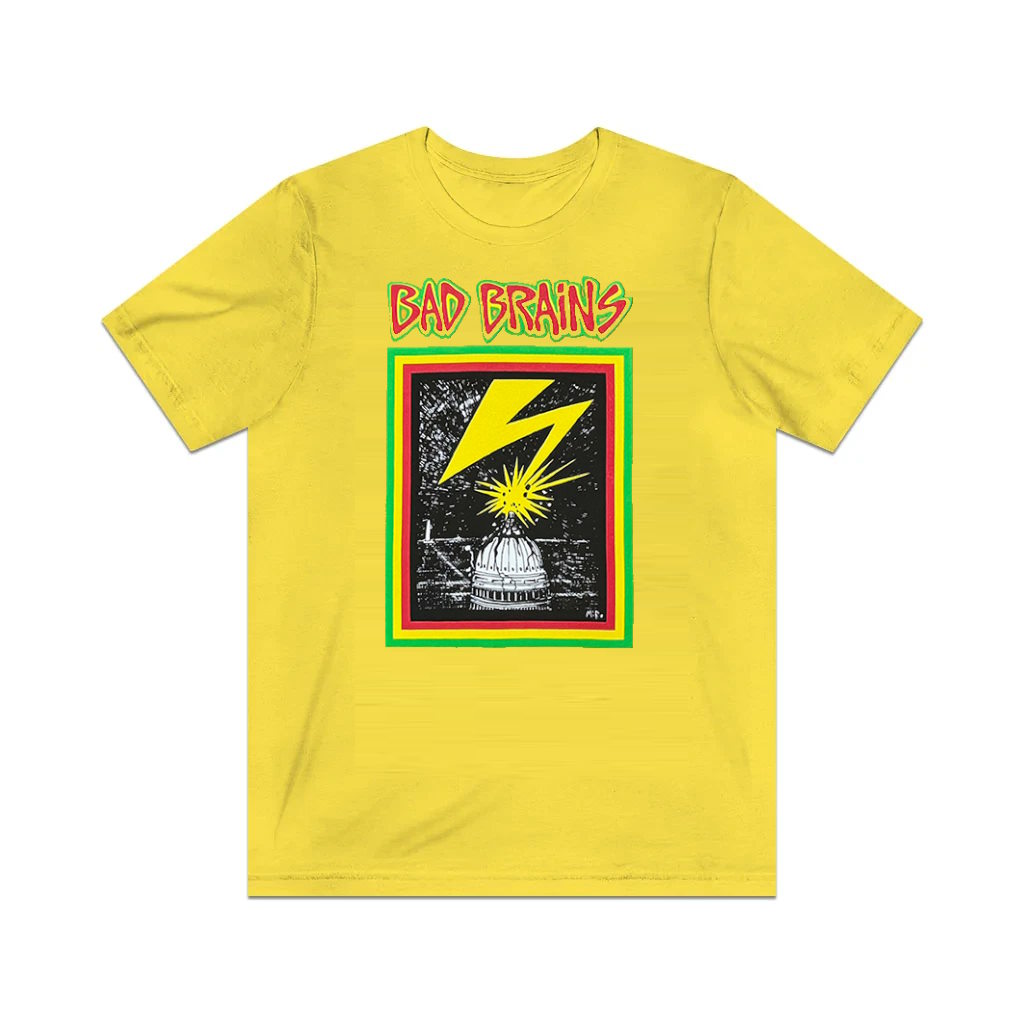Bad Brains Album Capitol Yellow Mens T-shirt Officially Licensed