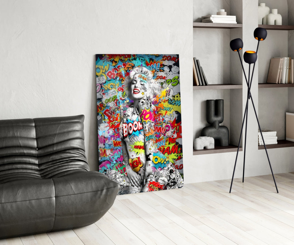 Graffiti Glass Wall Art